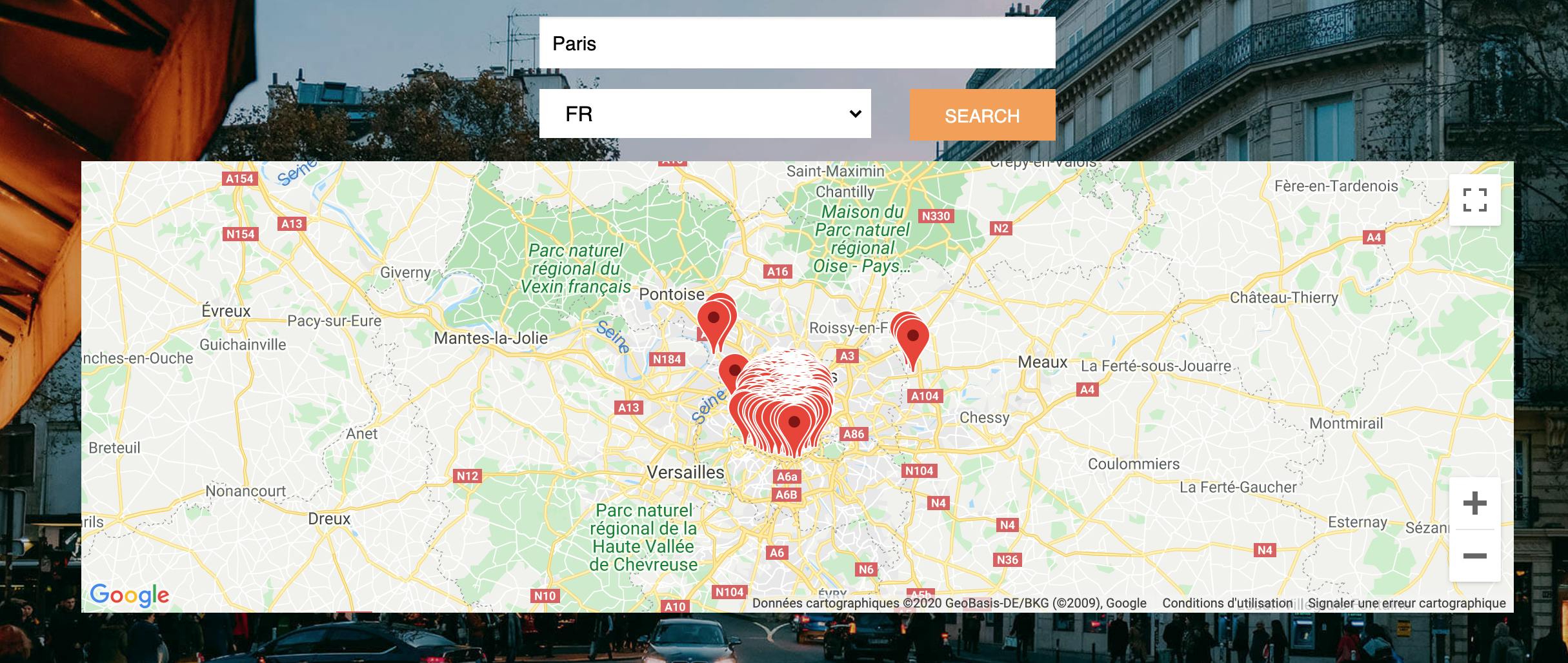 geolocalisation des pdv de cartes cashlib