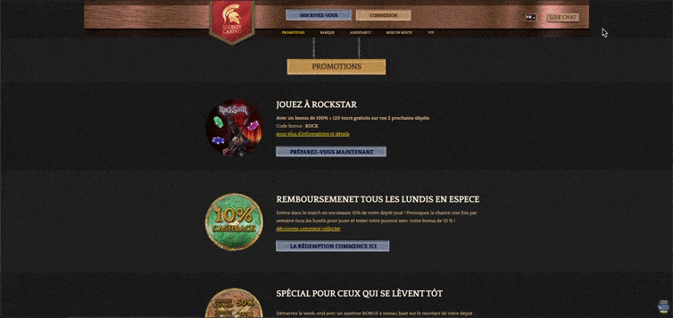 promotions at bronze casino