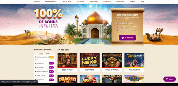 customer support wild sultan