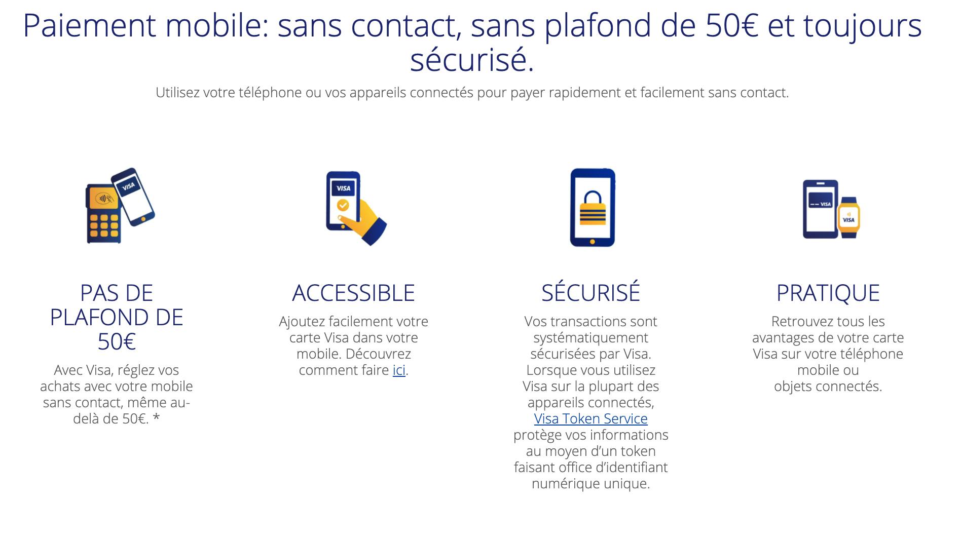 paiement mobile sur visa