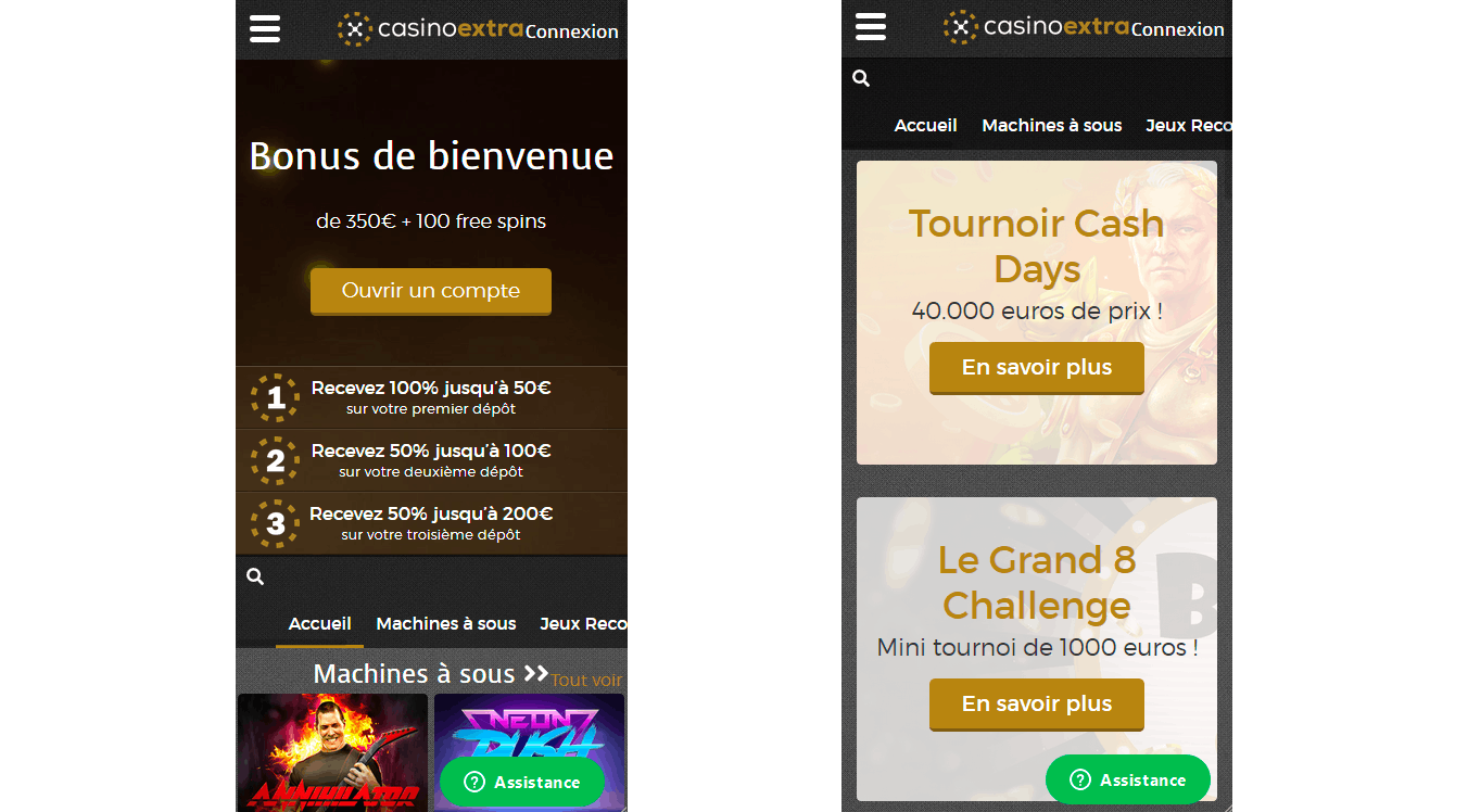 Casino Extra sur mobile