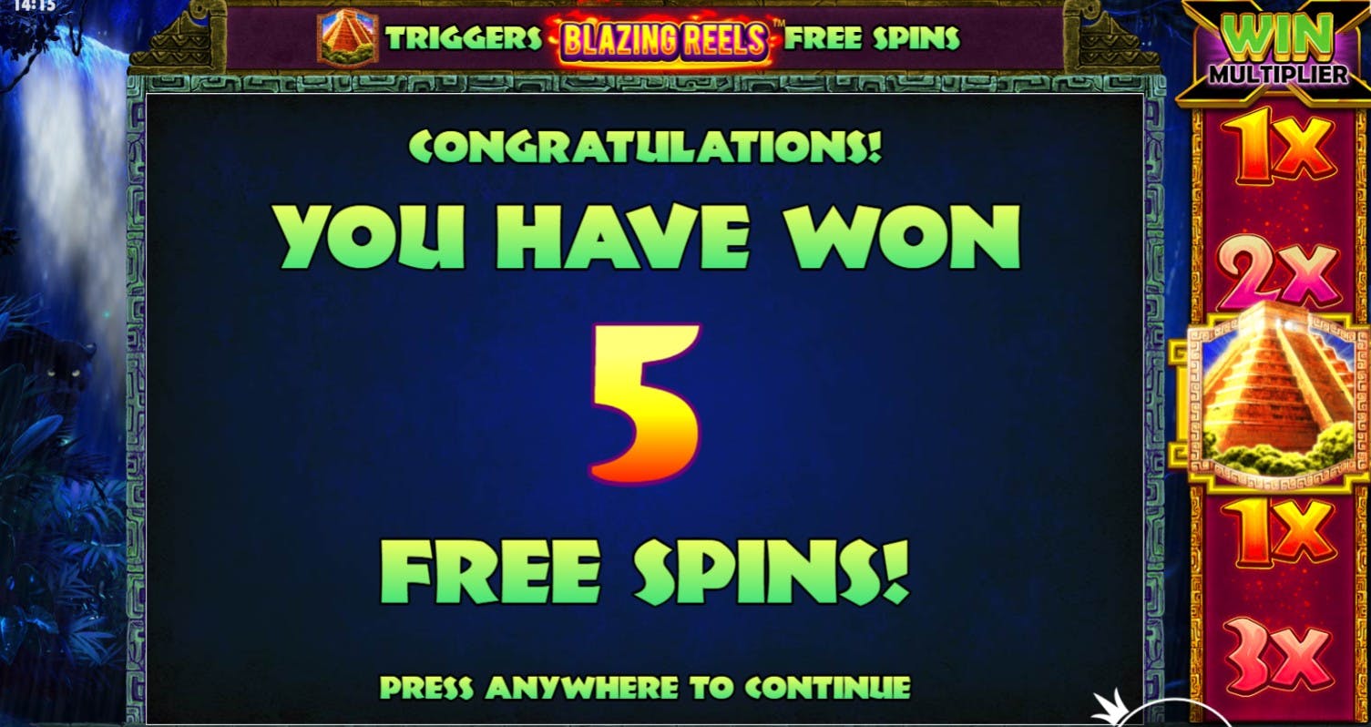 5 free spins bonus panther queen