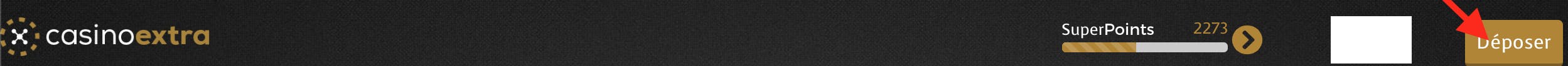 header casino extra