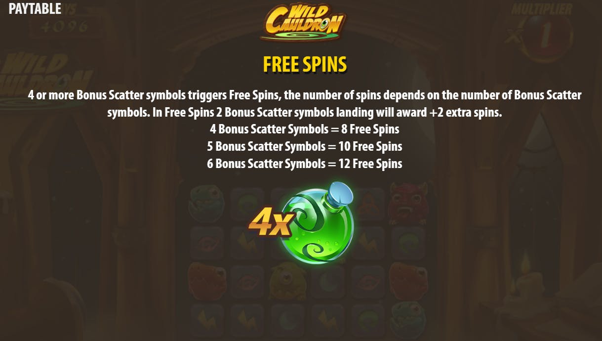 bonus game wild cauldron