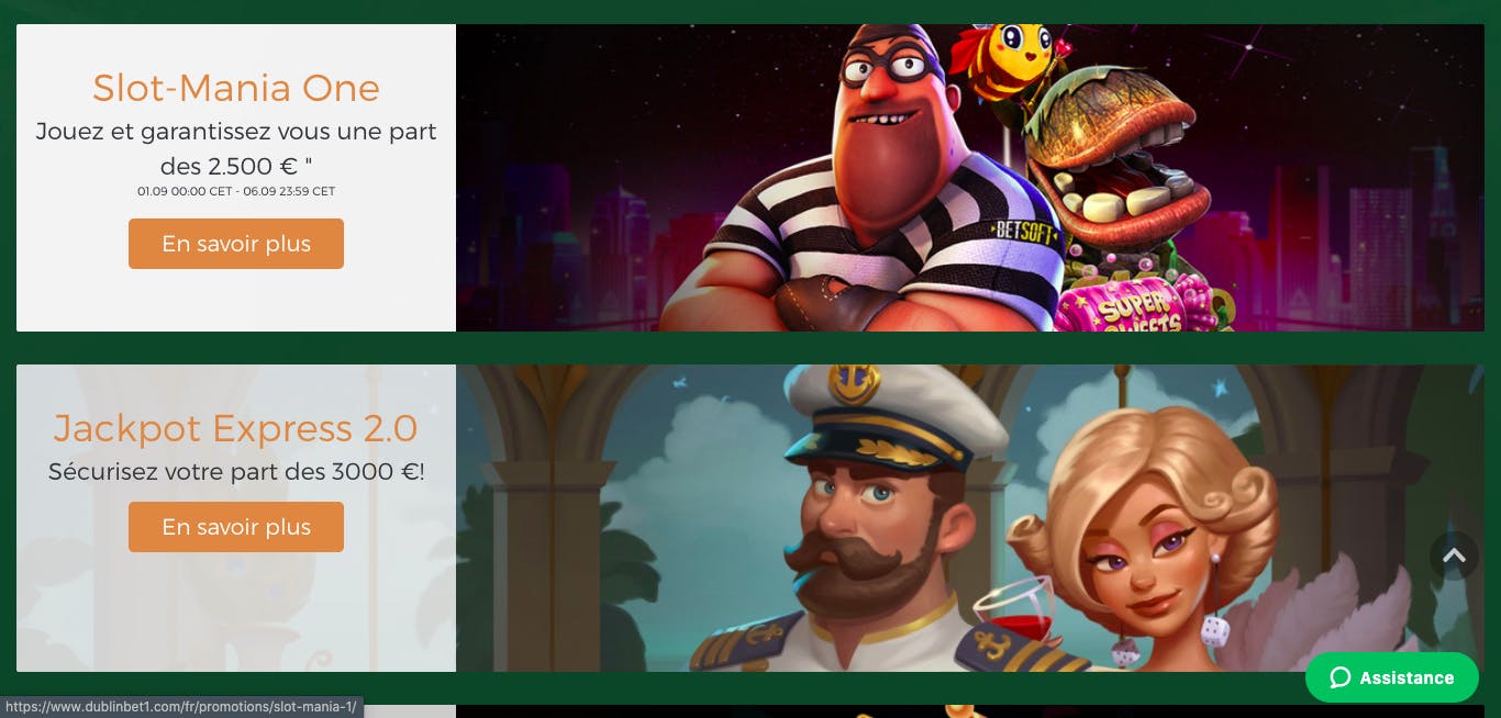 promotions casino dublinbet