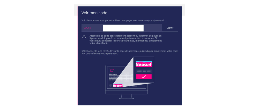 code neosurf