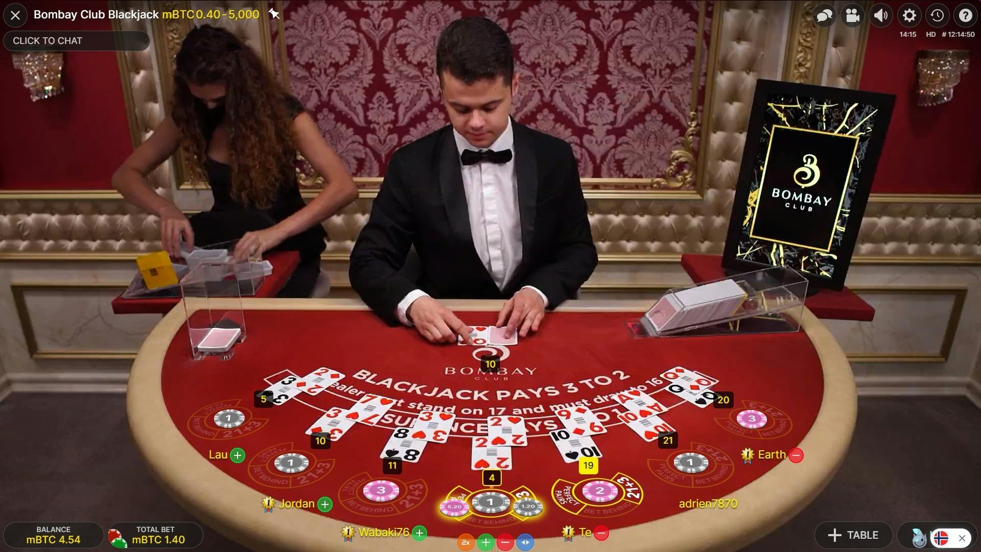 In this example, Lucky7Bonus gets two sides bet.