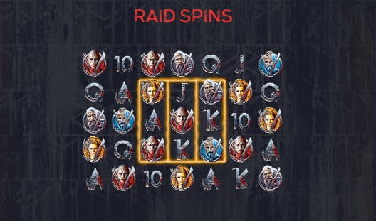 raid spins vikings video