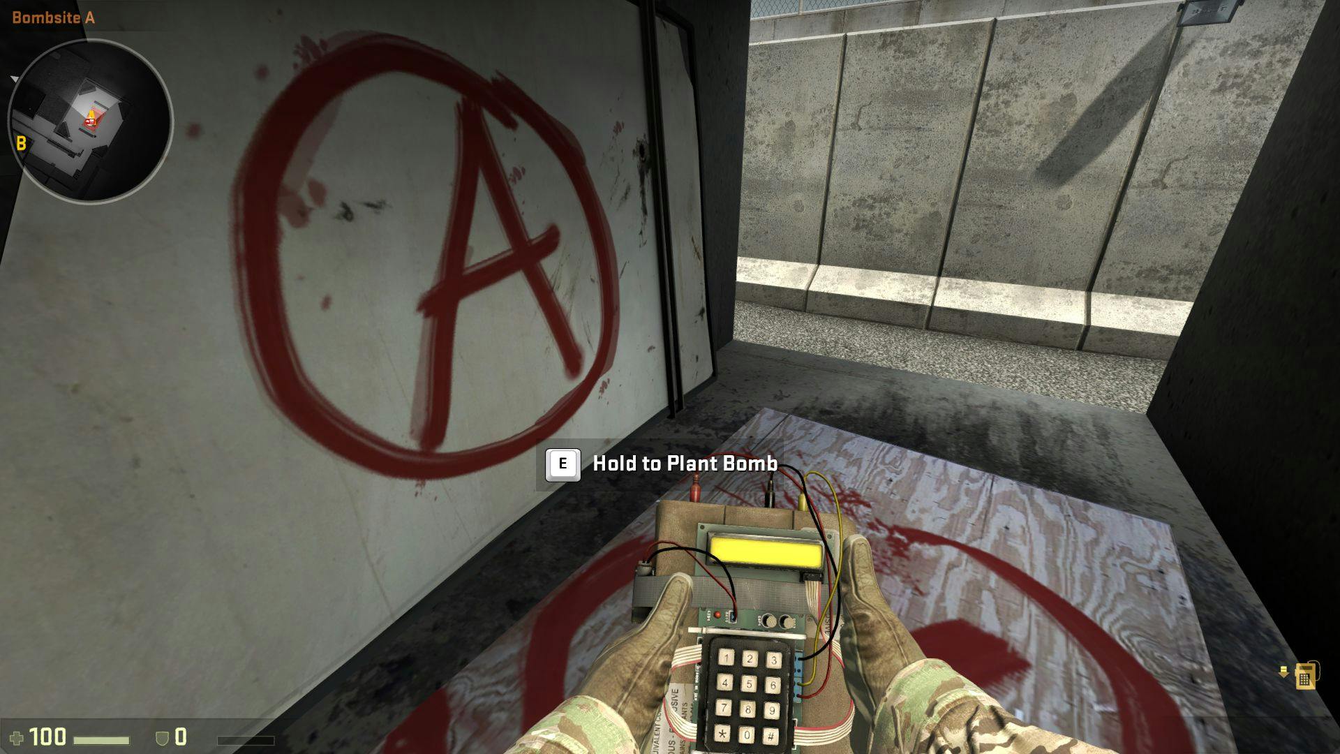 planting bomb csgo