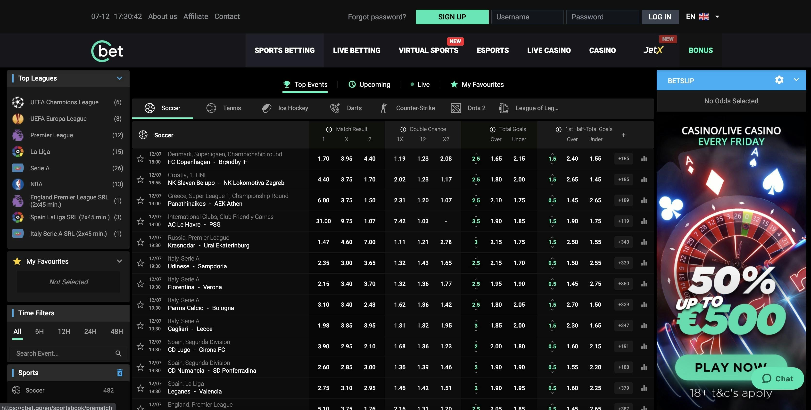 sport bets cbet