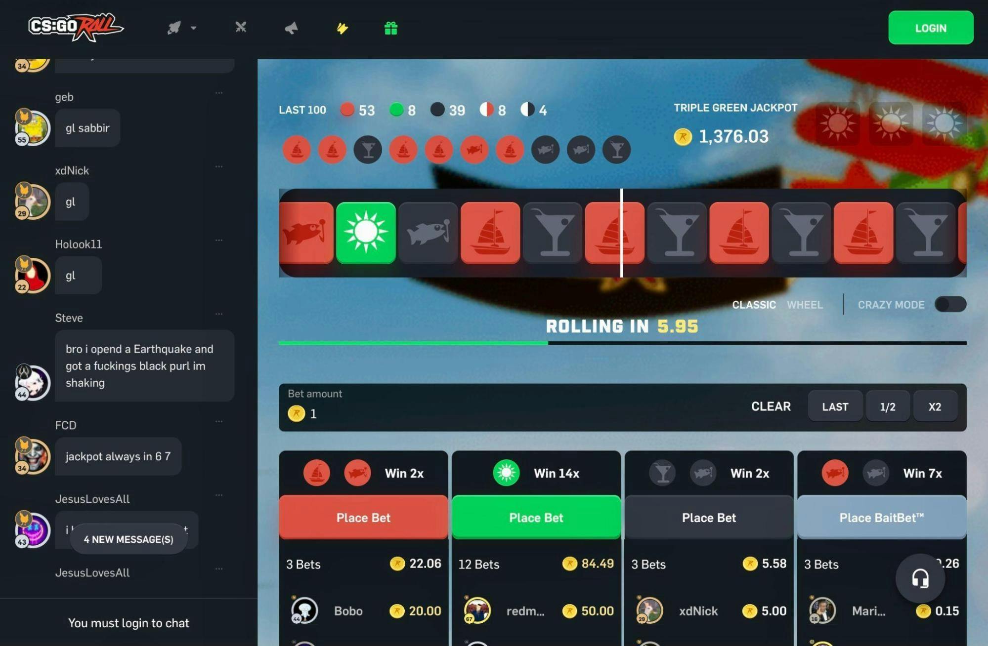 cqgo roll roulette