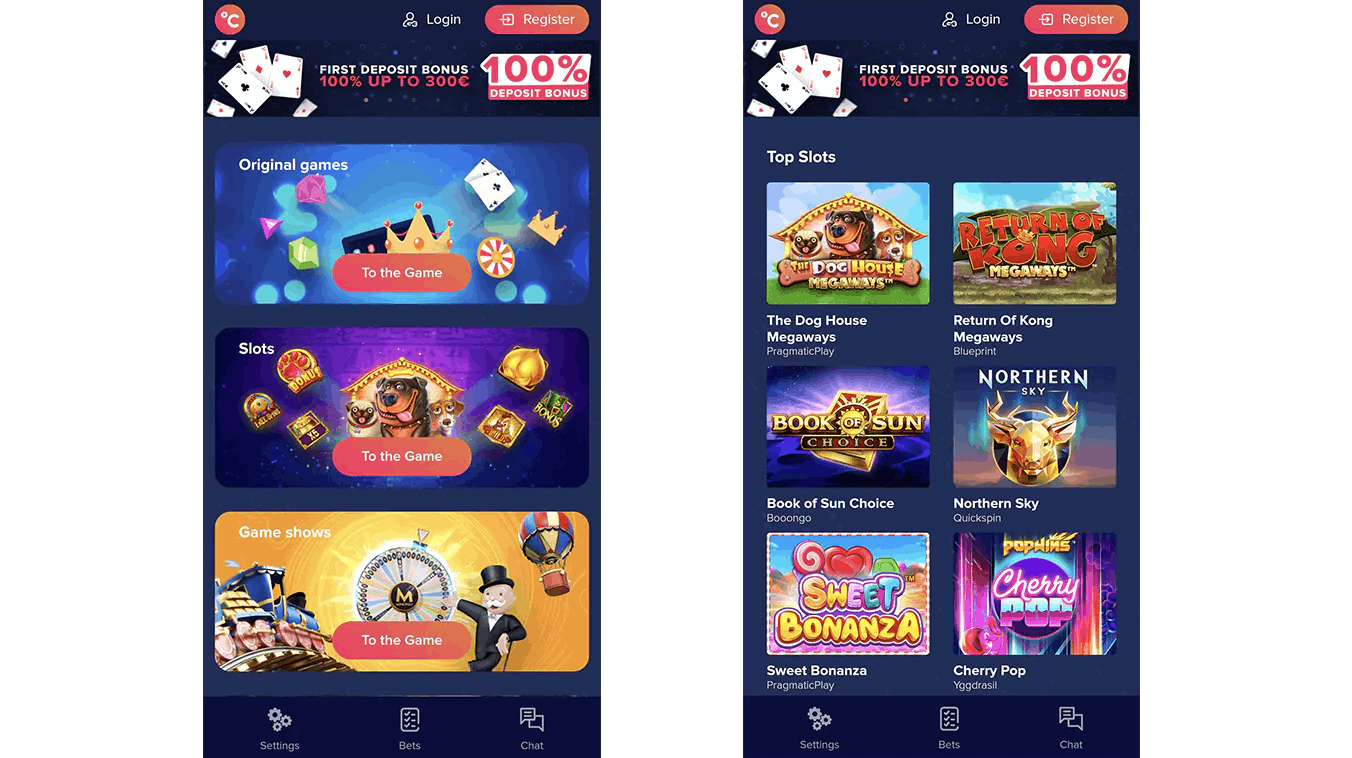 celsius casino mobile