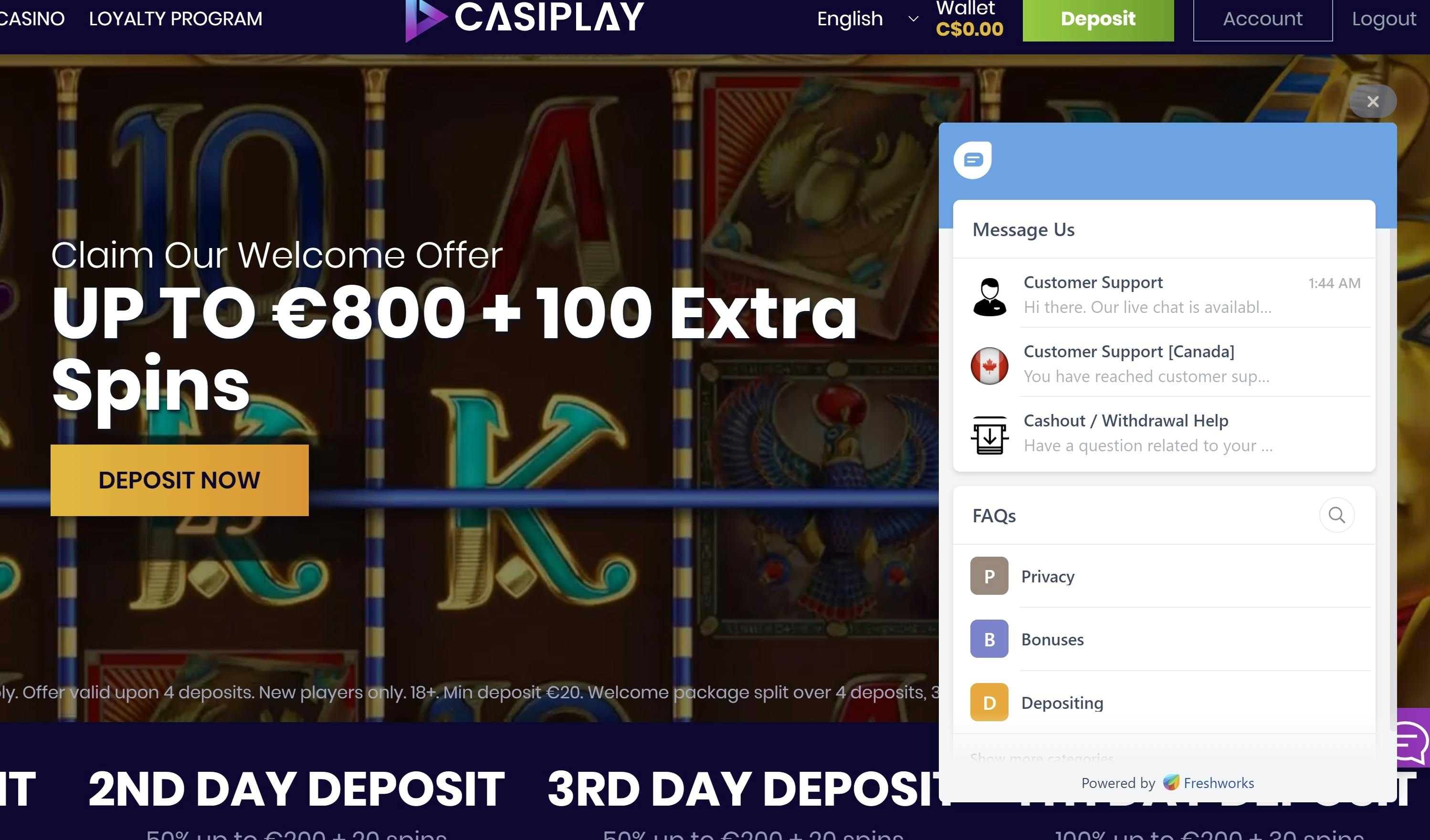 Casiplay support