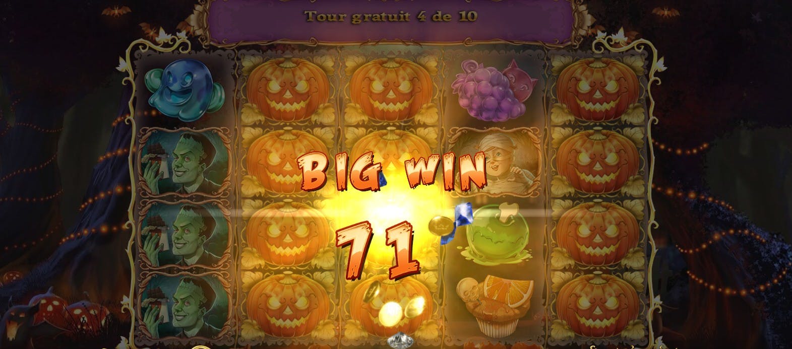 bonus big win happy halloween slot