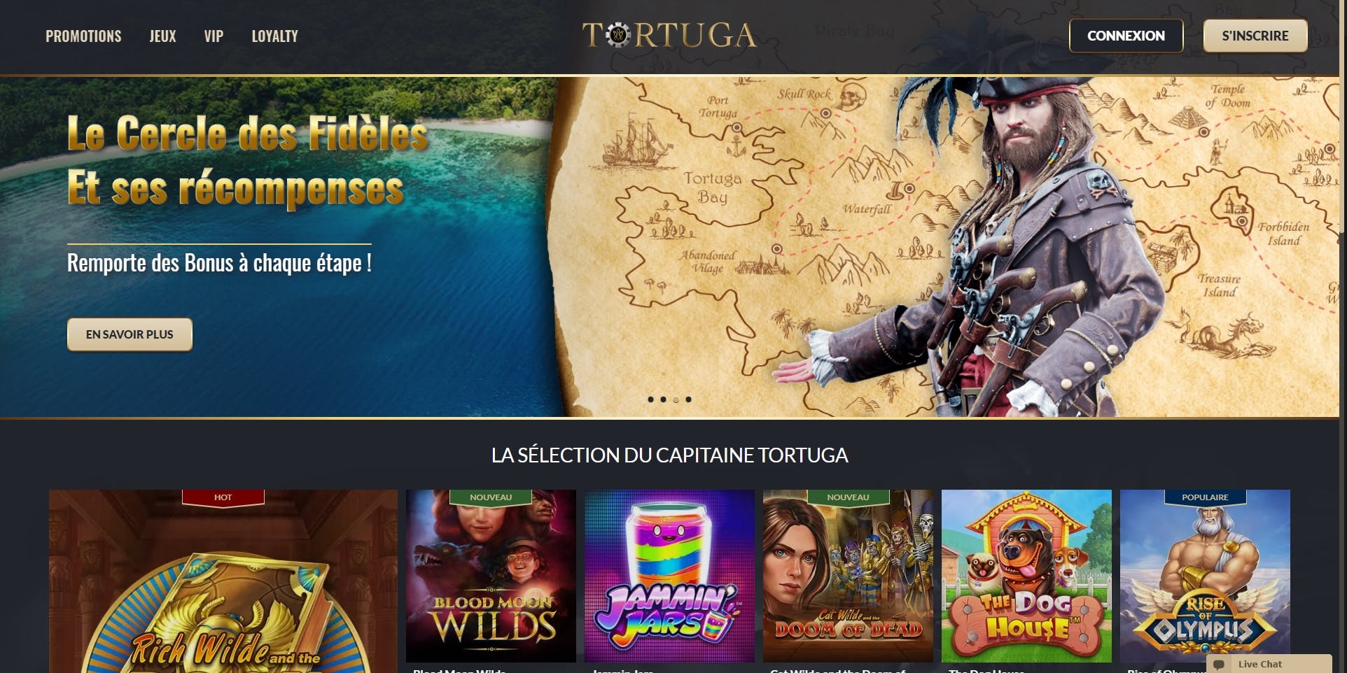 acceuil casino tortuga