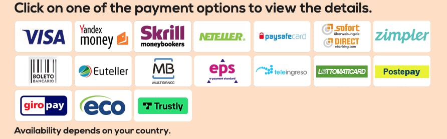 deposit methods queenvegas