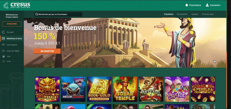 home page cresus casino