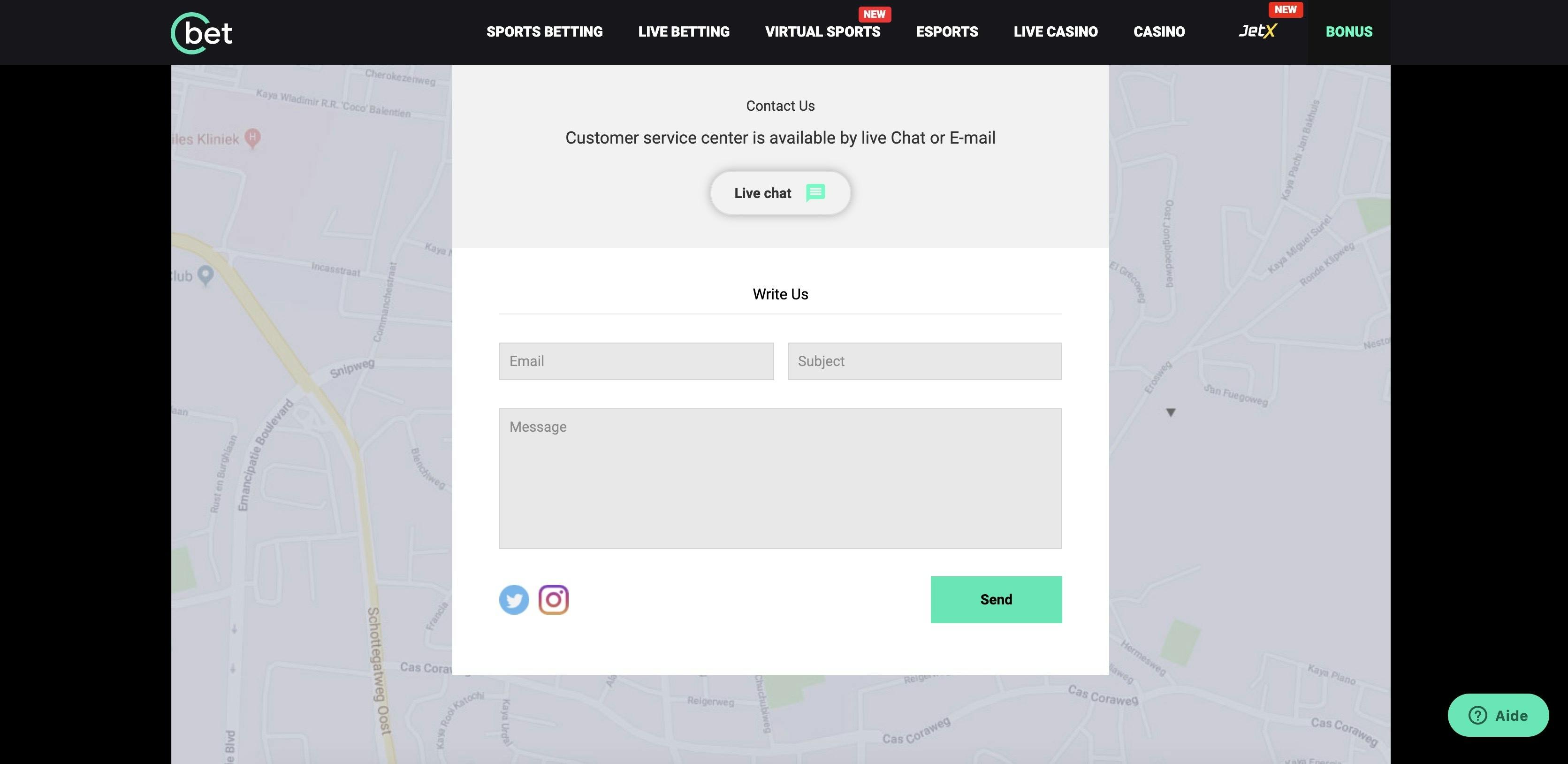 customer service cbet