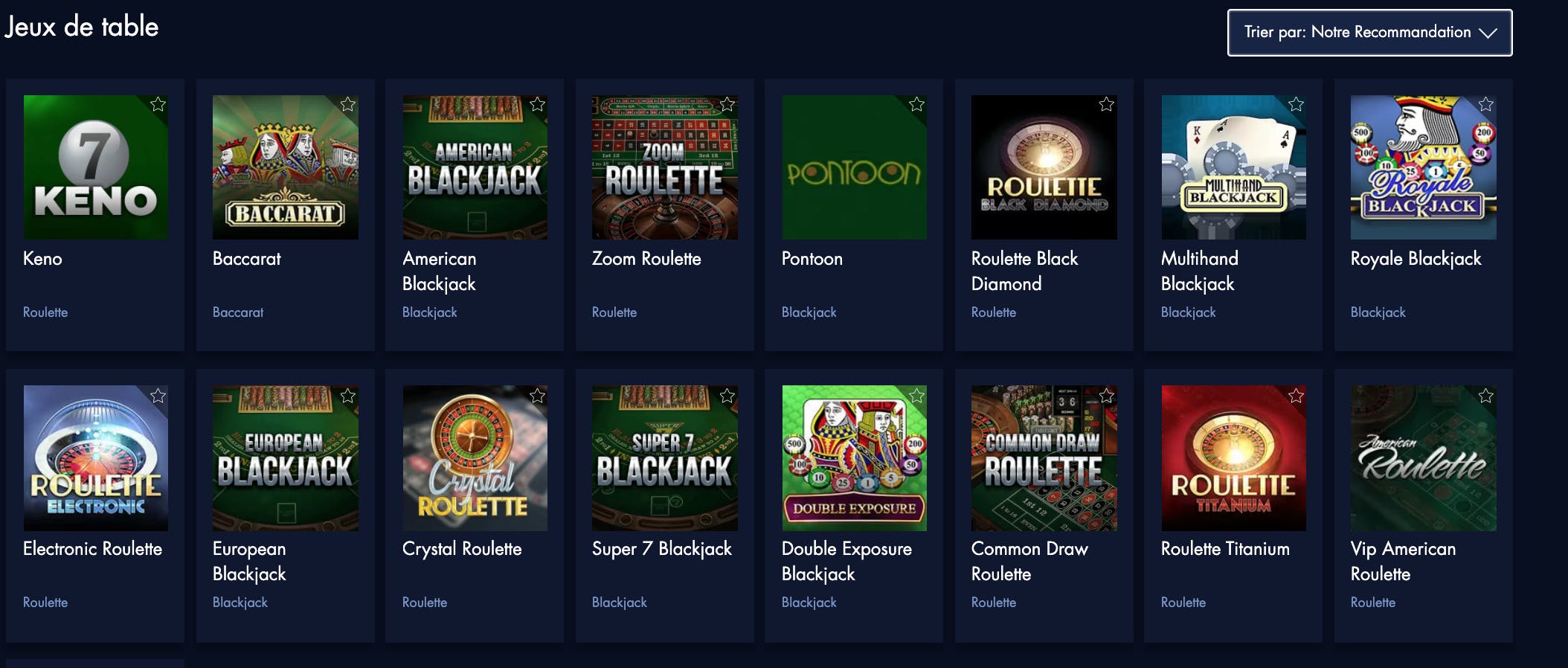 live casino at Paris VIP Casino