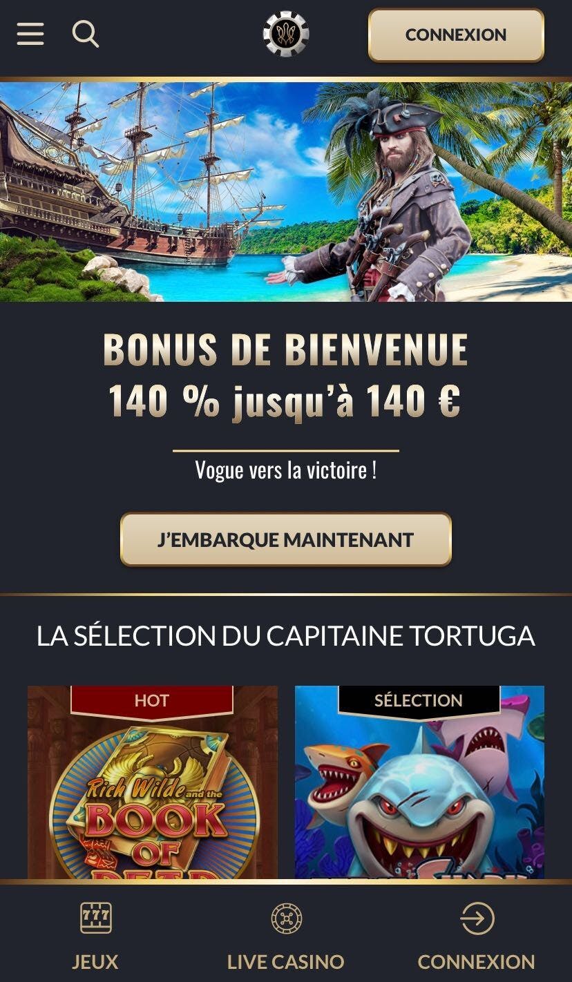 tortuga casino mobile