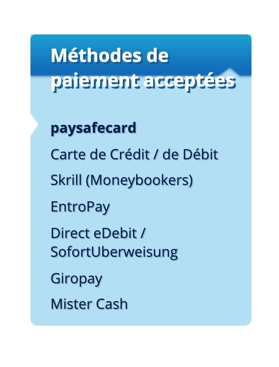 payment method Scratchmania
