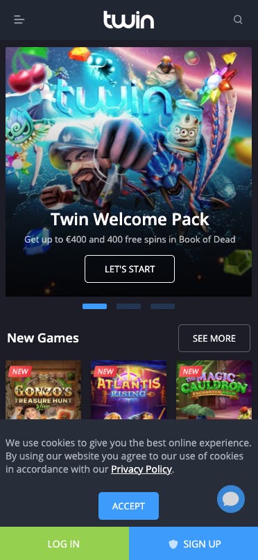 mobile phone twin casino