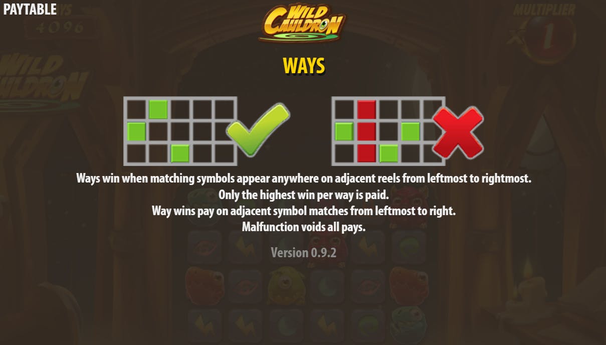 payouts wild cauldron