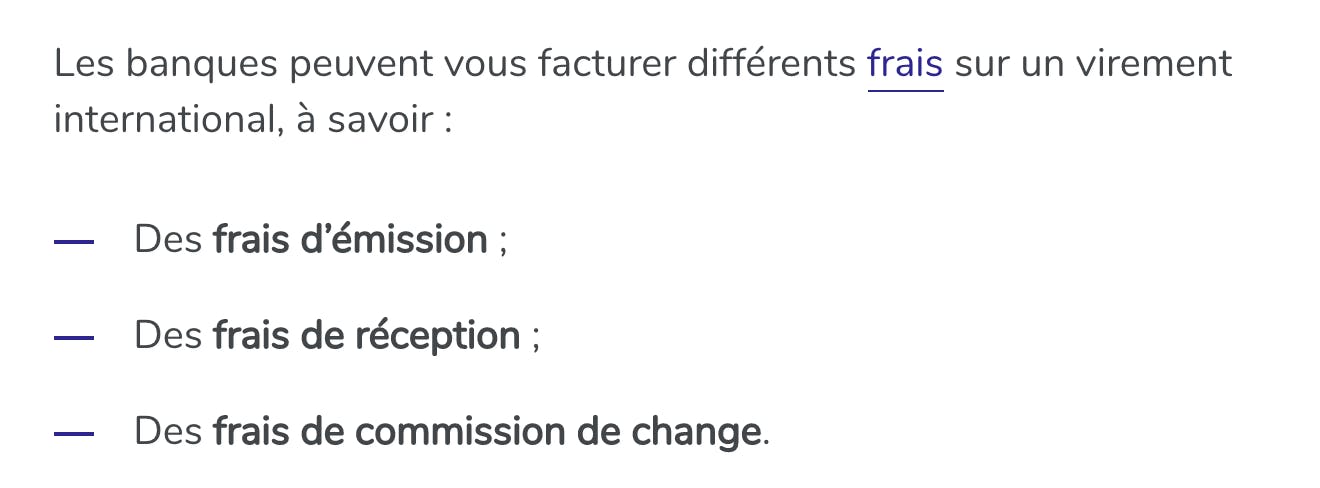 fees on wire transfer