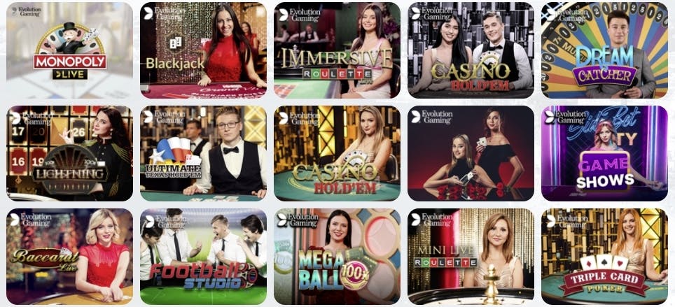 evolution gaming azur casino