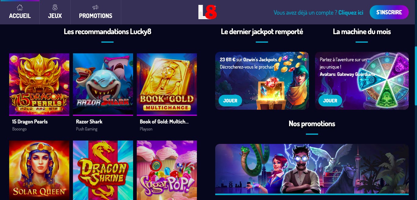 Informations Lucky8 Casino