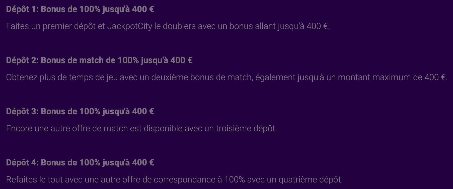 bonus jackpot city