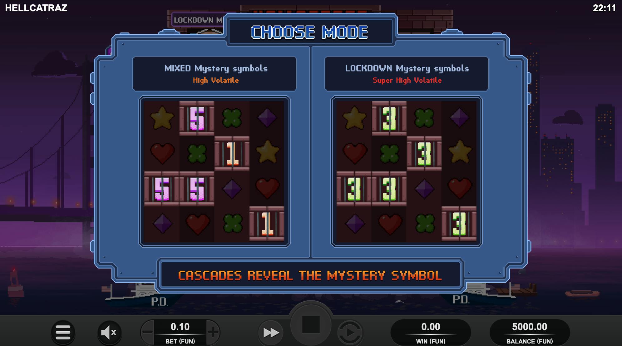 choix du mode de jeux