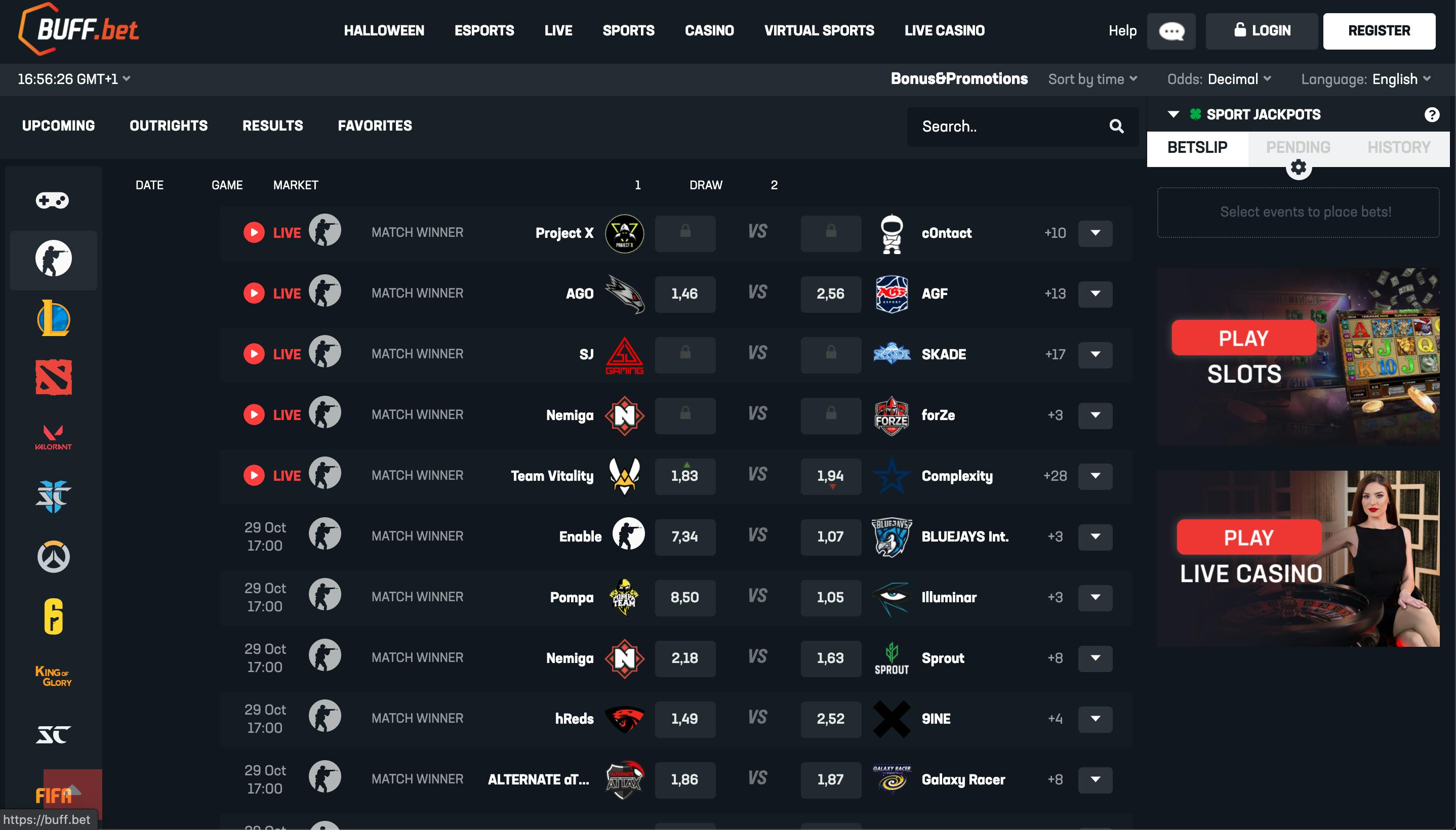 esport buff.bet
