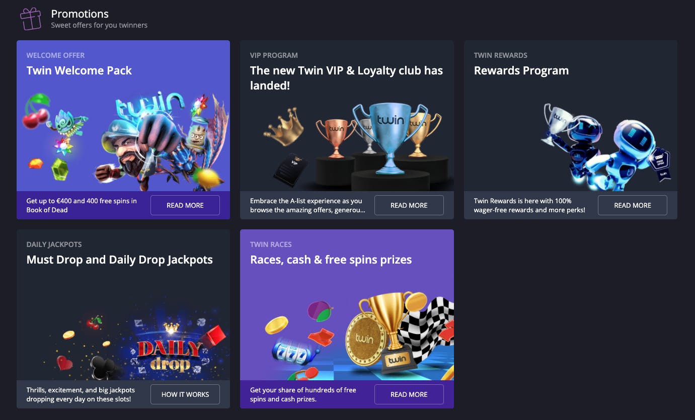 promotions twin casino