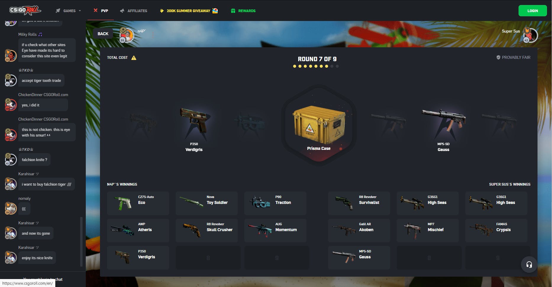 case battle csgo roll
