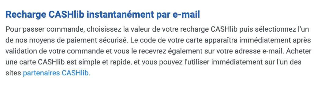 recharge cashlib e-mail