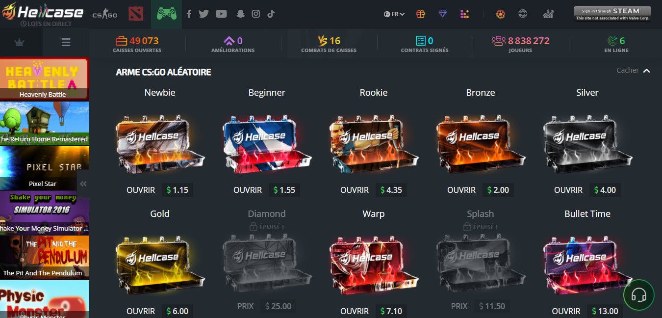 caisses hellcase