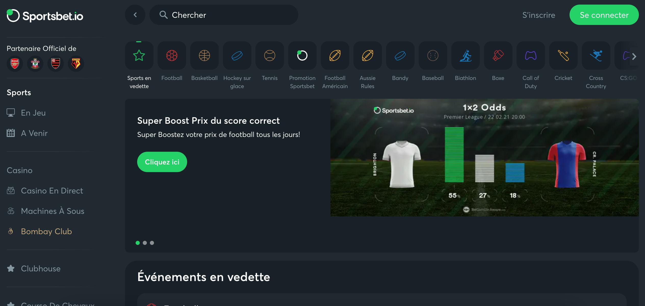 inscription sportbet.io