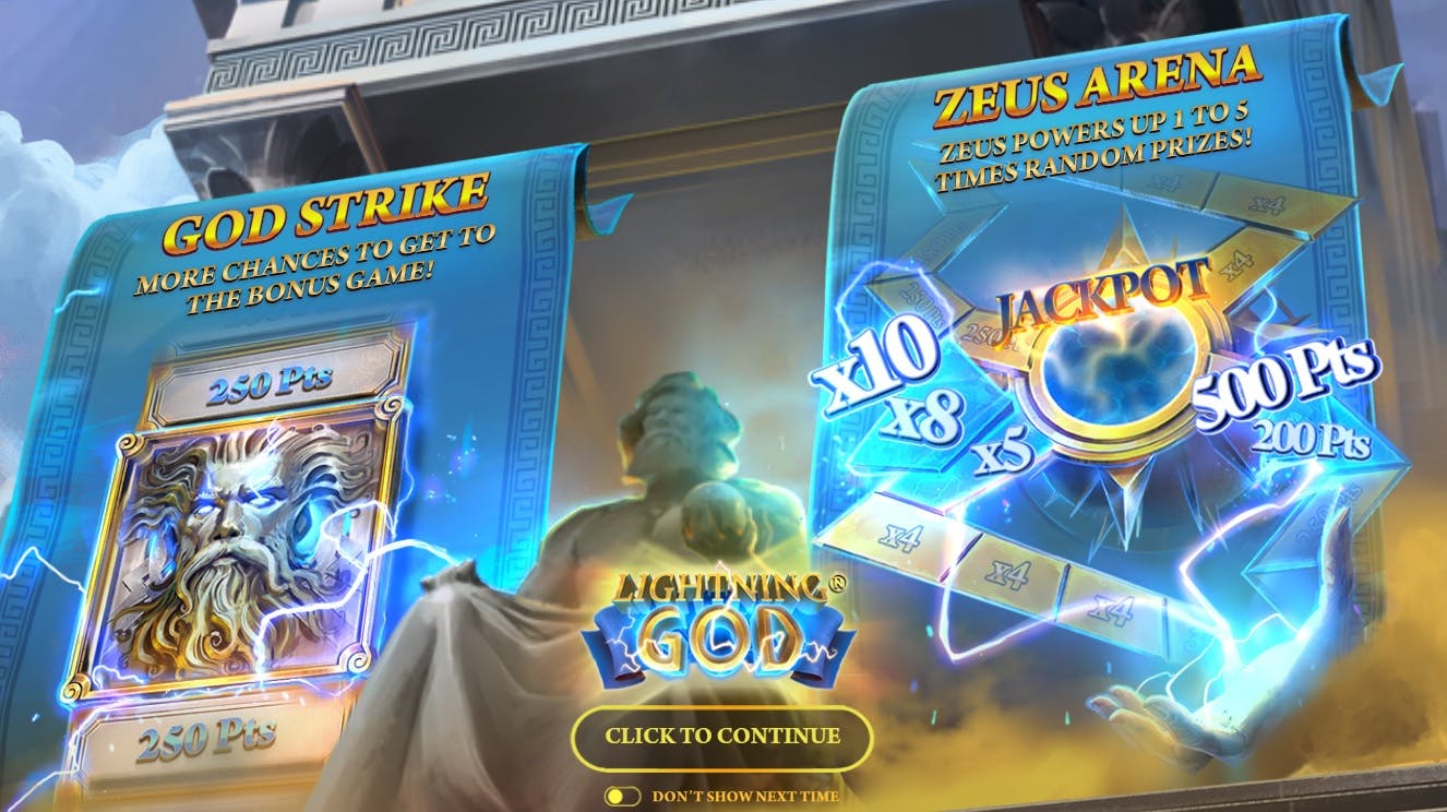 Gaming1 Lightning God dice spel, daag de machtige Zeus uit!