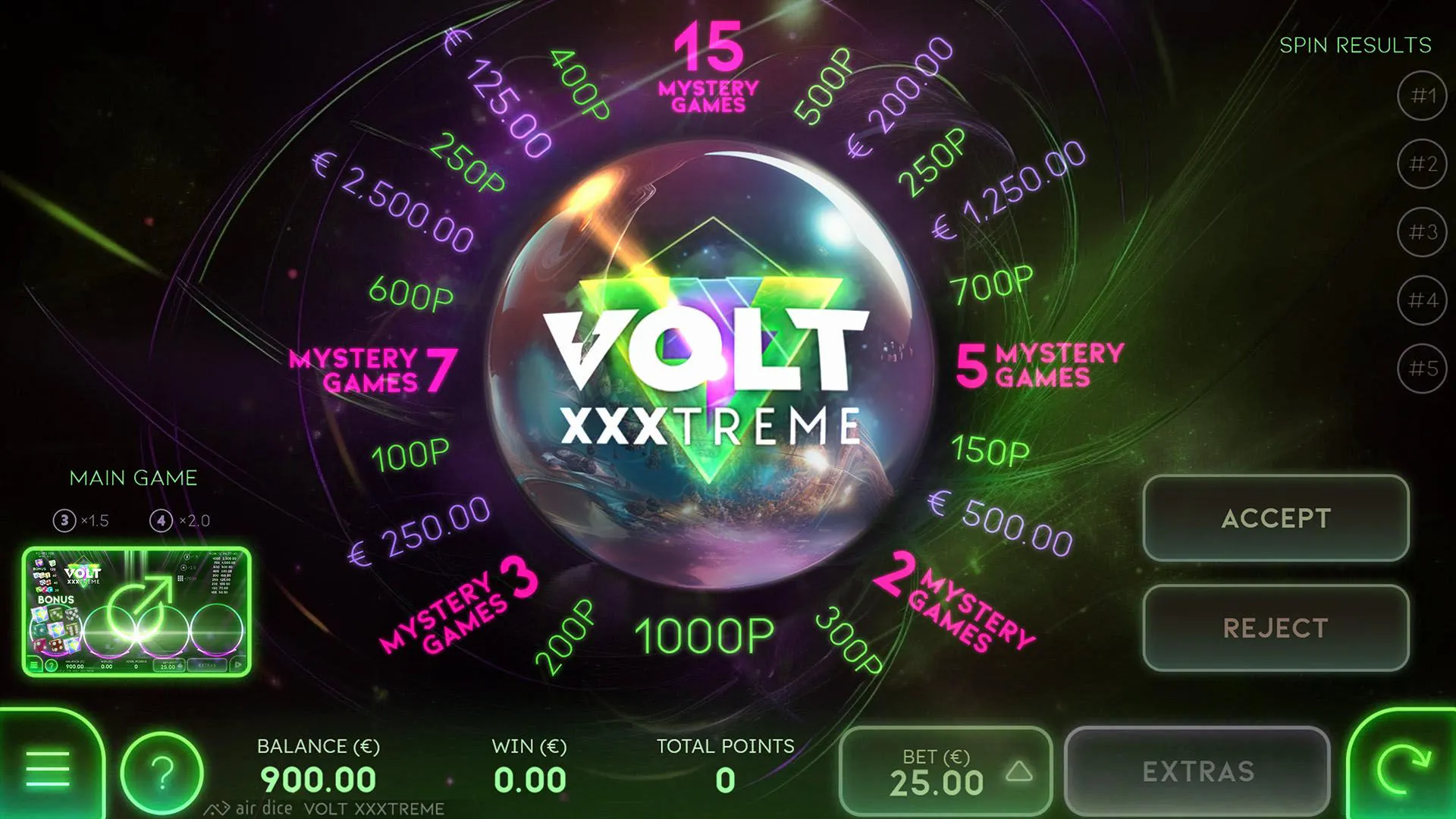 Volt XXXTreme : découvrez le Dice Game électrique d'AirDice