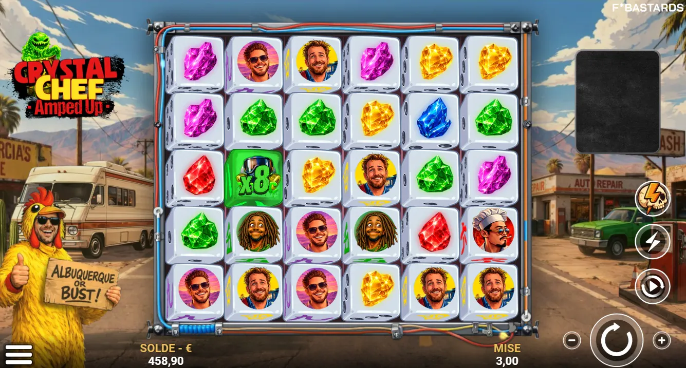 Crystal Chef – Amped Up Dice : cristaux, multiplicateurs et bonus explosifs