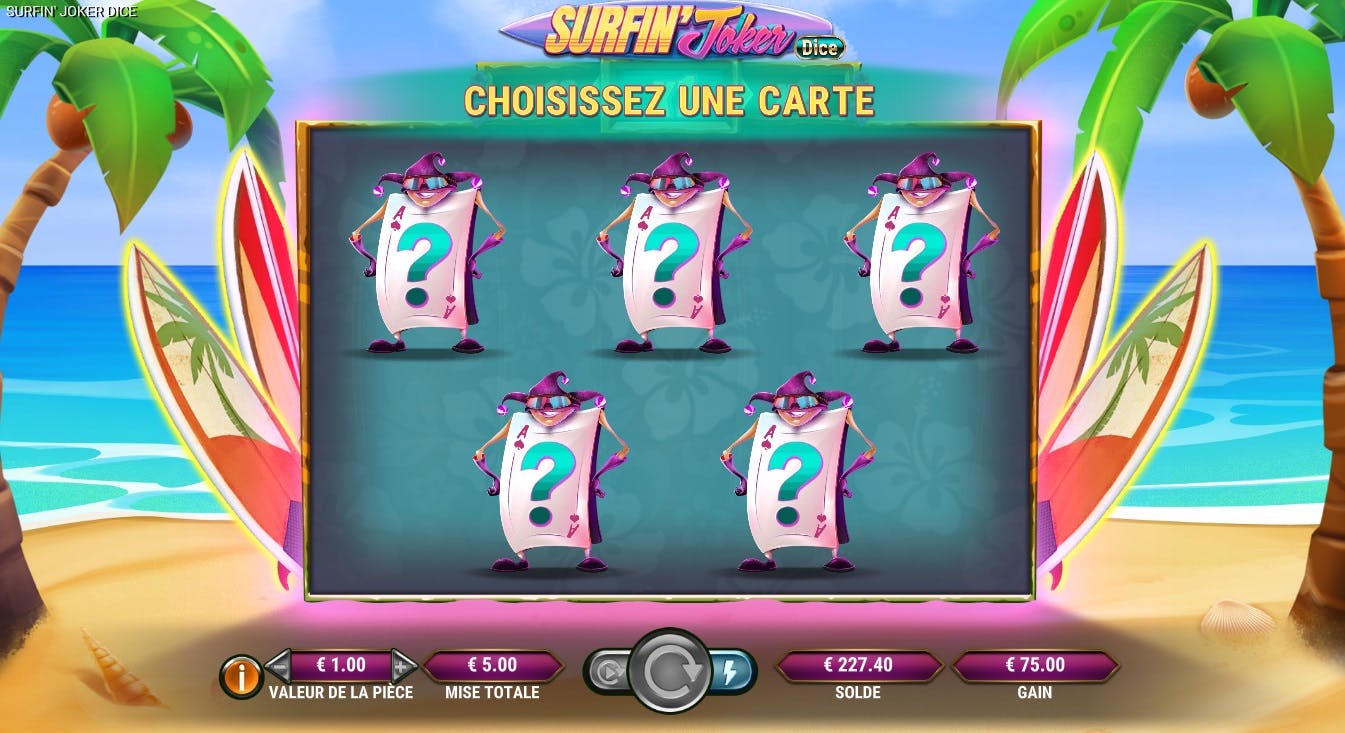 GameArt Surfin Joker Dice, surfez sur les gains !