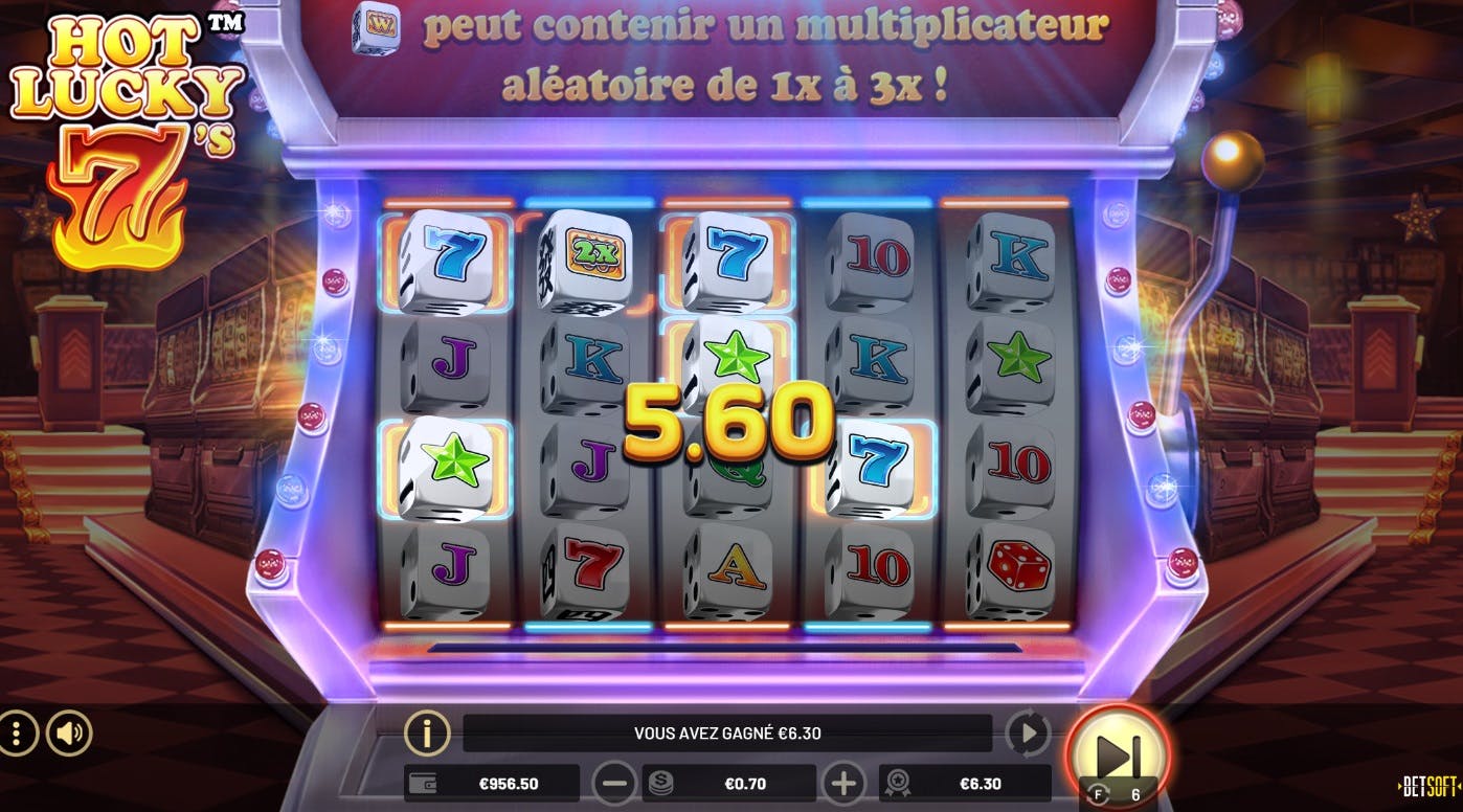 Betsoft Hot Lucky 7's diceslot, 1024 façons de gagner !