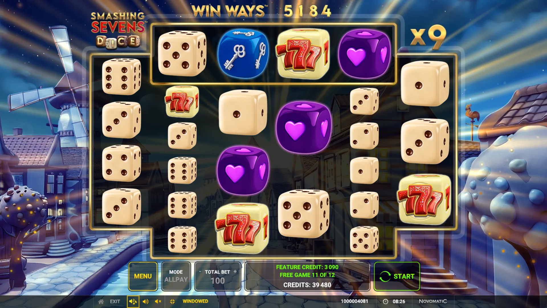 Break the white chocolate sevens on Smashing Sevens Dice!