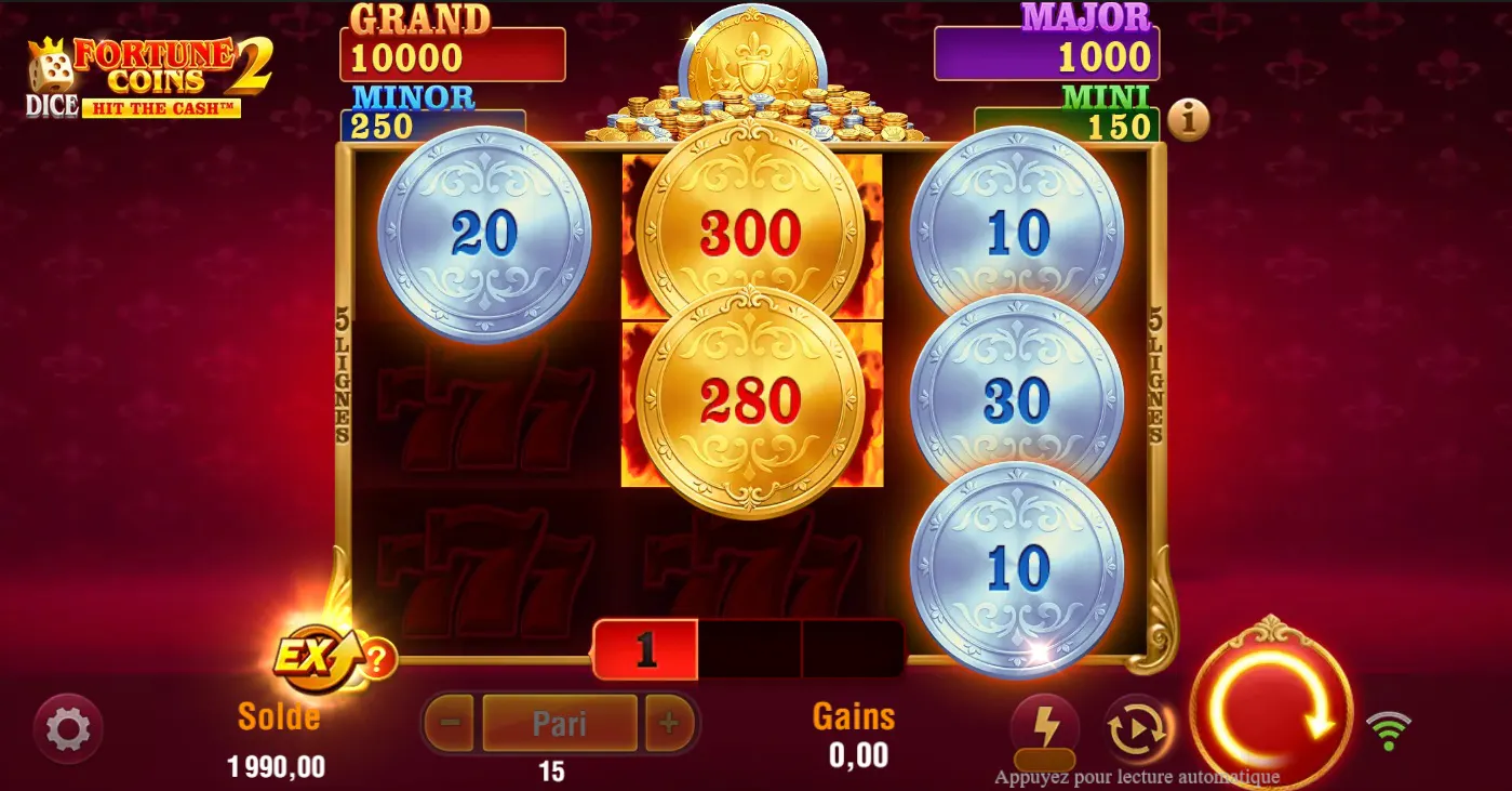 Luck awaits you on Fortune Coins 2 Dice