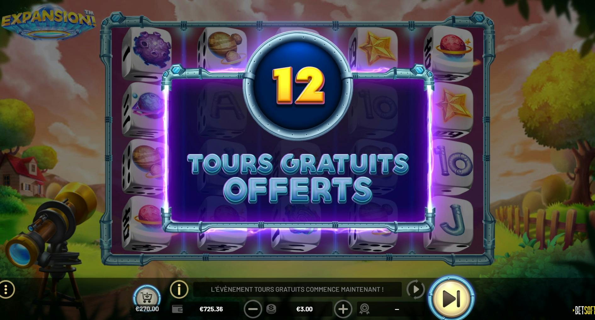 Betsoft Expansion dice slot remplie d'exploration