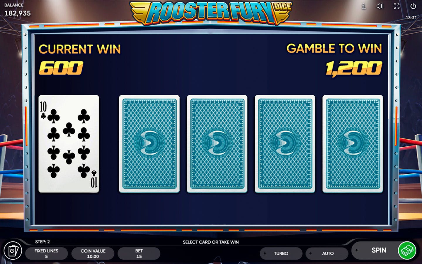 Endorphina Rooster Fury jeu de dice slot