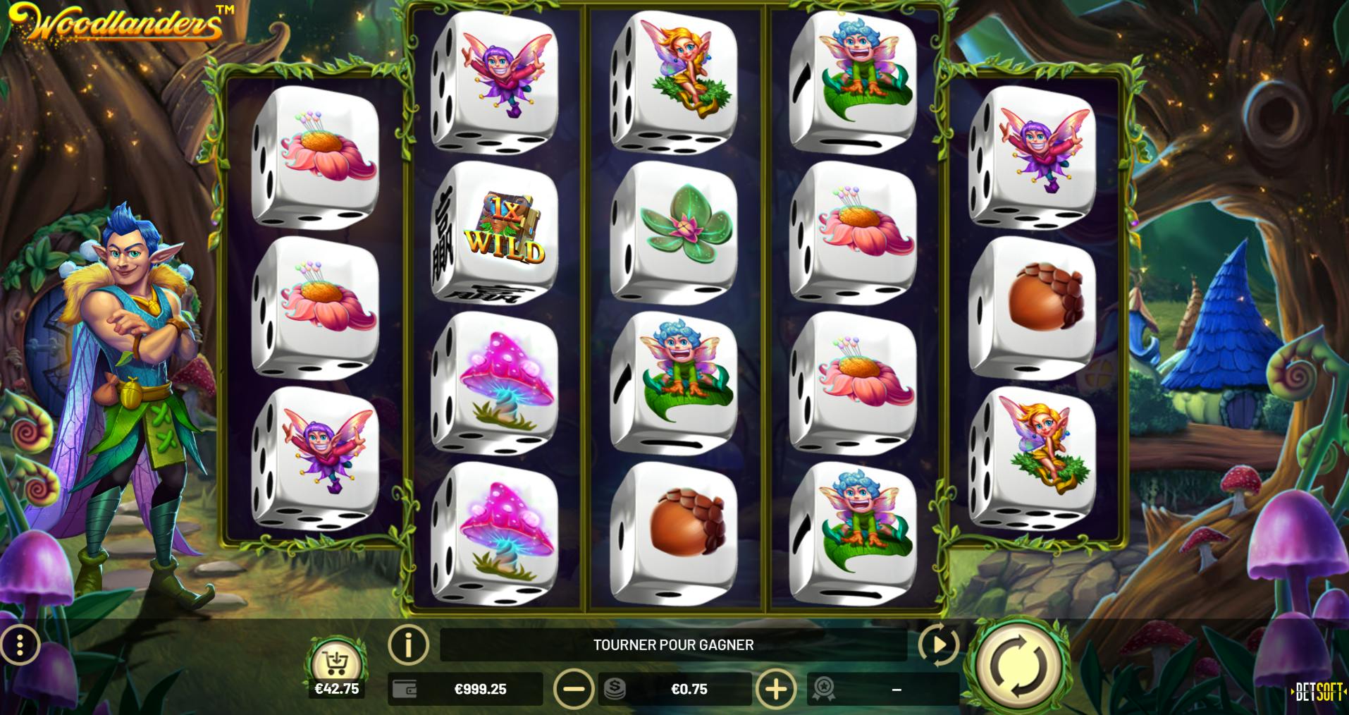 Betsoft Woodlanders jeu diceslot