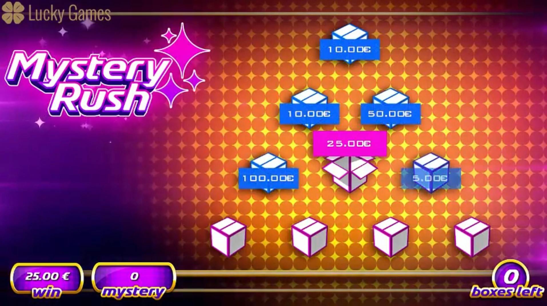 Mystery Rush Jackpot sur Lucky Games