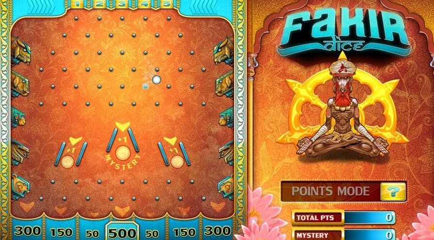 Gaming1 Fakir Dice Game, challenge the mighty Fakir.